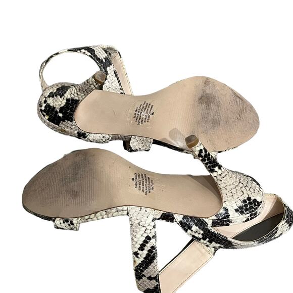Nine West Women's Strappy Snake print Heels SIZE 7 - Picture 5 of 5